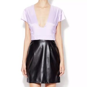 New Katherine Feiner Freda Plunging V Neck Dress